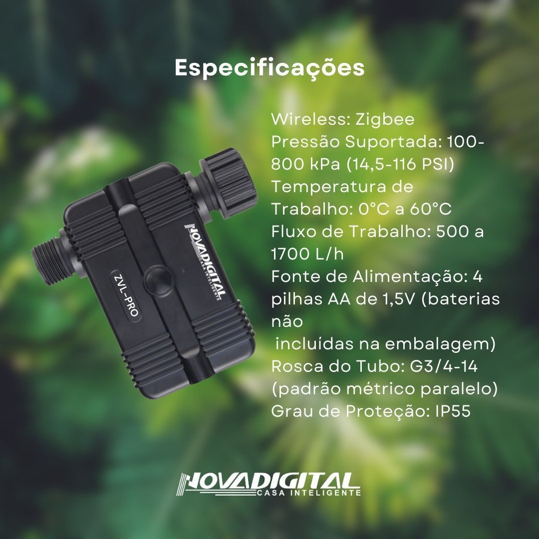 Válvula com Medidor - Novadigital Smart