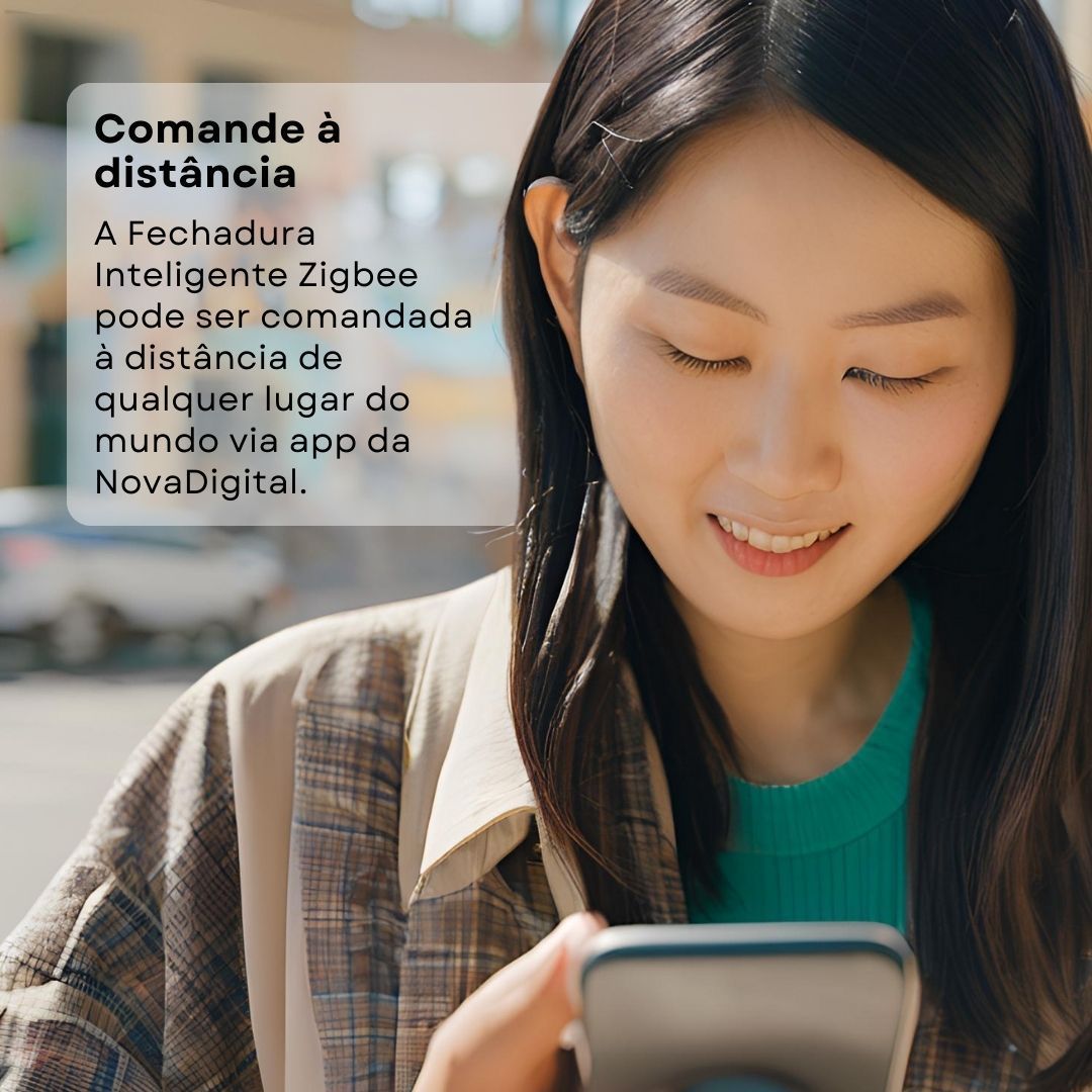 Fechadura Zigbee Inteligente - Novadigital Smart